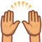 Raising Hands - Medium emoji on Emojidex